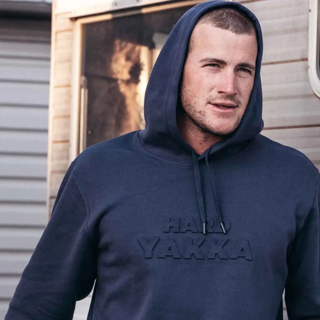 Men's Embossed Pullover Hoodie