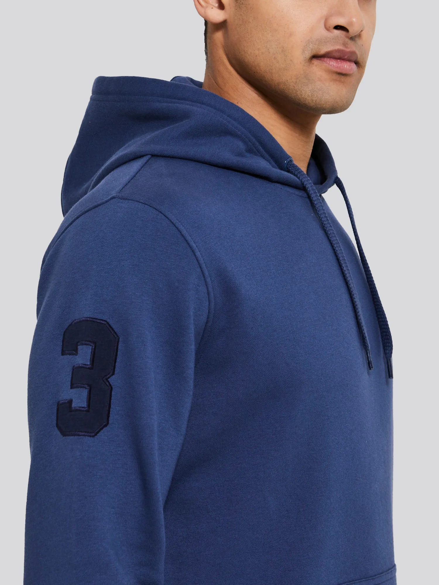 Mens Player 3 Hoodie in Dark Denim