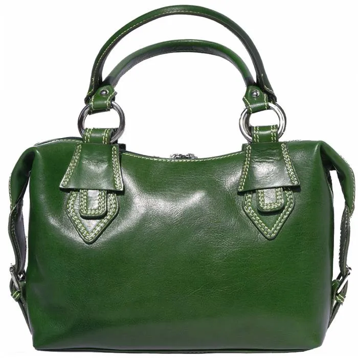 Modern Angles Powerful Patricia Genuine Leather Handbag