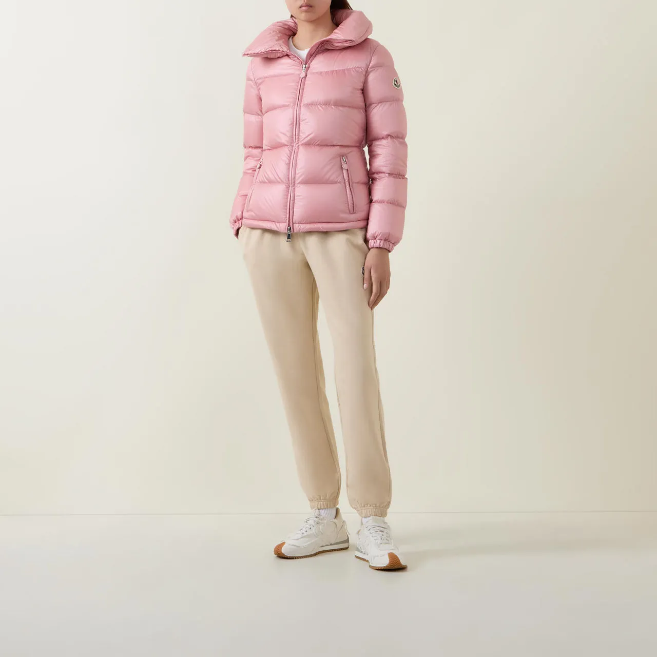 MONCLER Douro Short Down Jacket - Light Pink