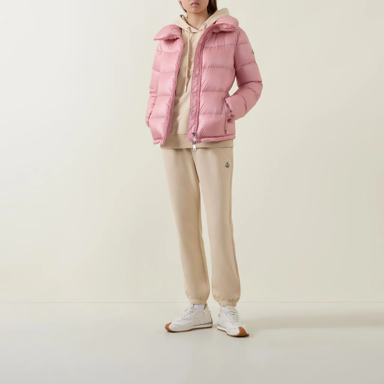 MONCLER Douro Short Down Jacket - Light Pink