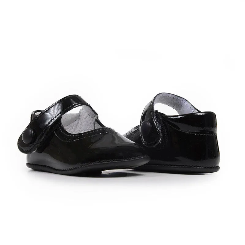 My-First Patent Leather Mary Janes in Black