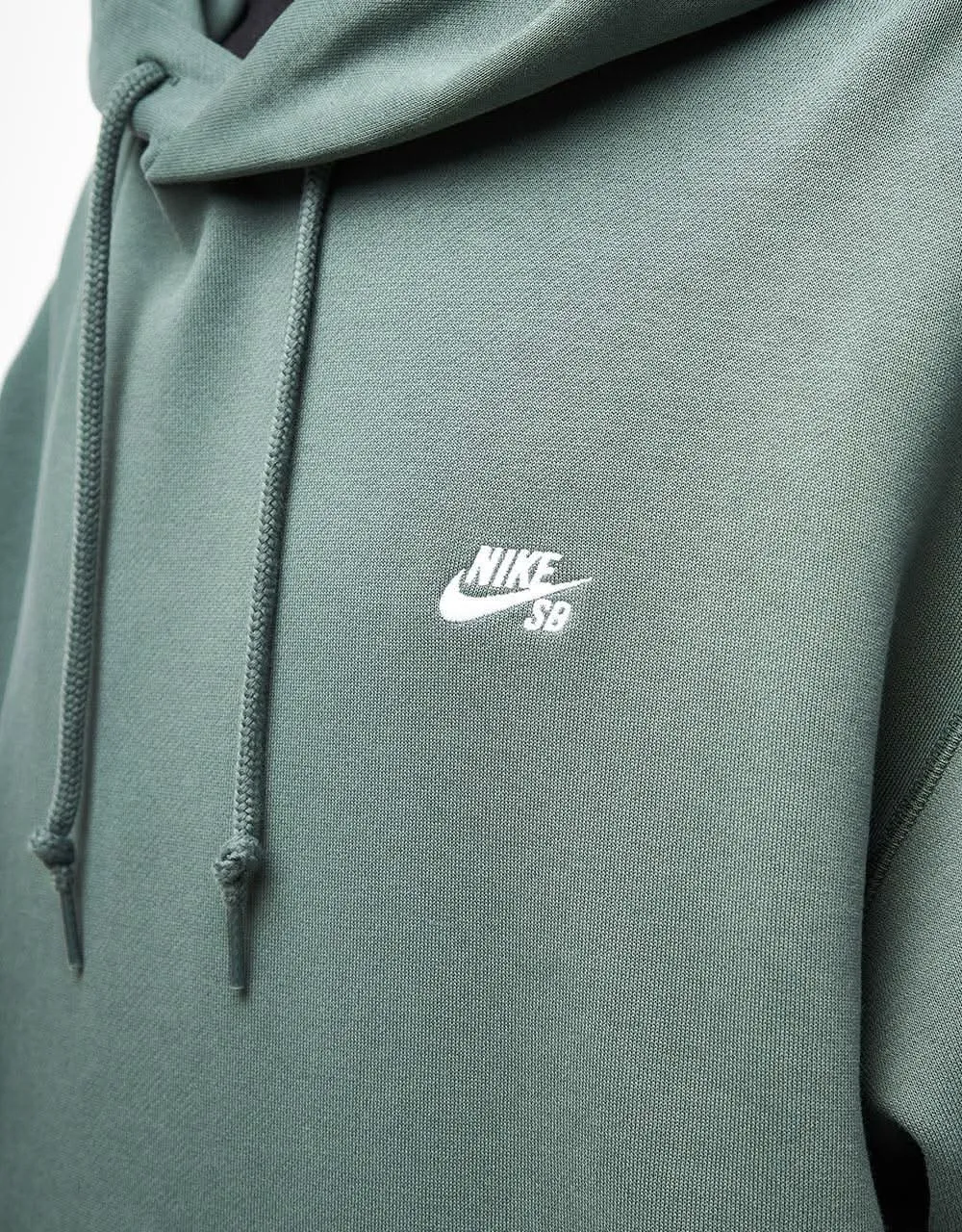 Nike SB Essential Logo Pullover Hoodie - Vintage Green/White