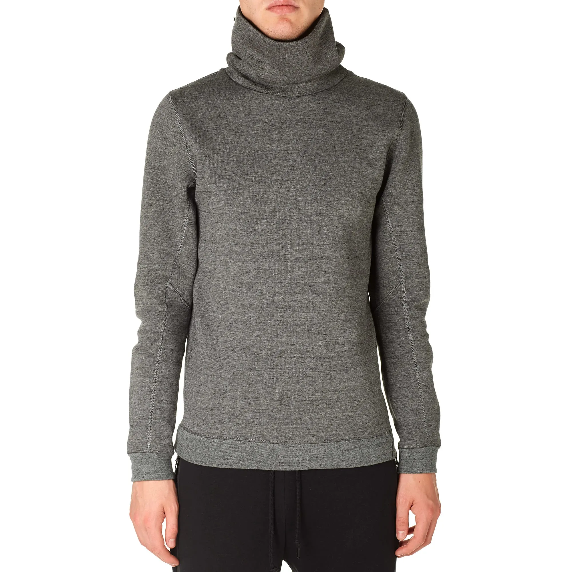 Nike Tech Fleece Funnel SweatTumbled Grey & Black