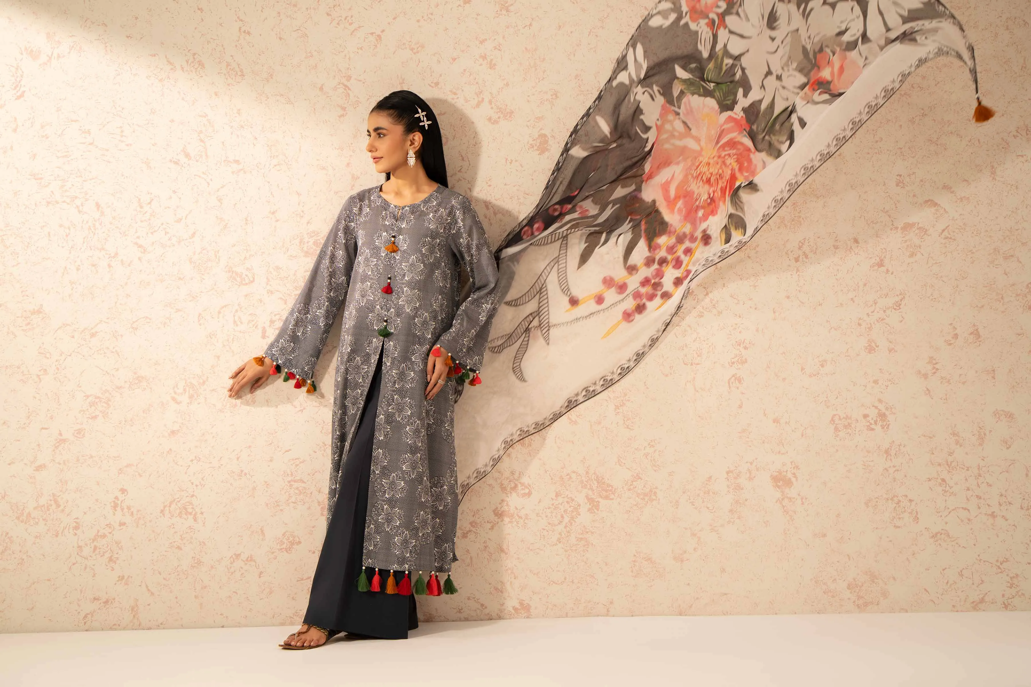 Nishat Festive Eid Printed Lawn Unstitched 3Pc Suit - 42401465