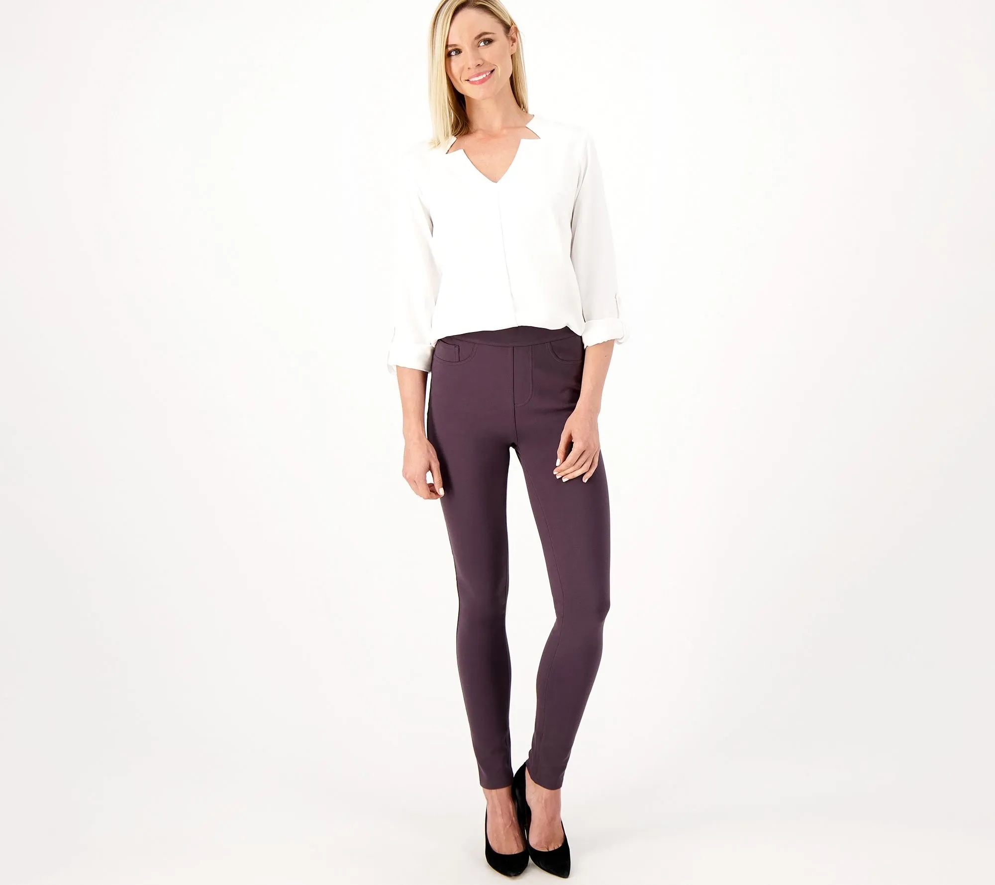 NYDJ Ponte Modern Leggings- Cordovan