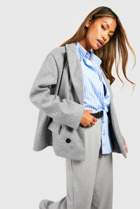 Oversized Wool Look Blazer