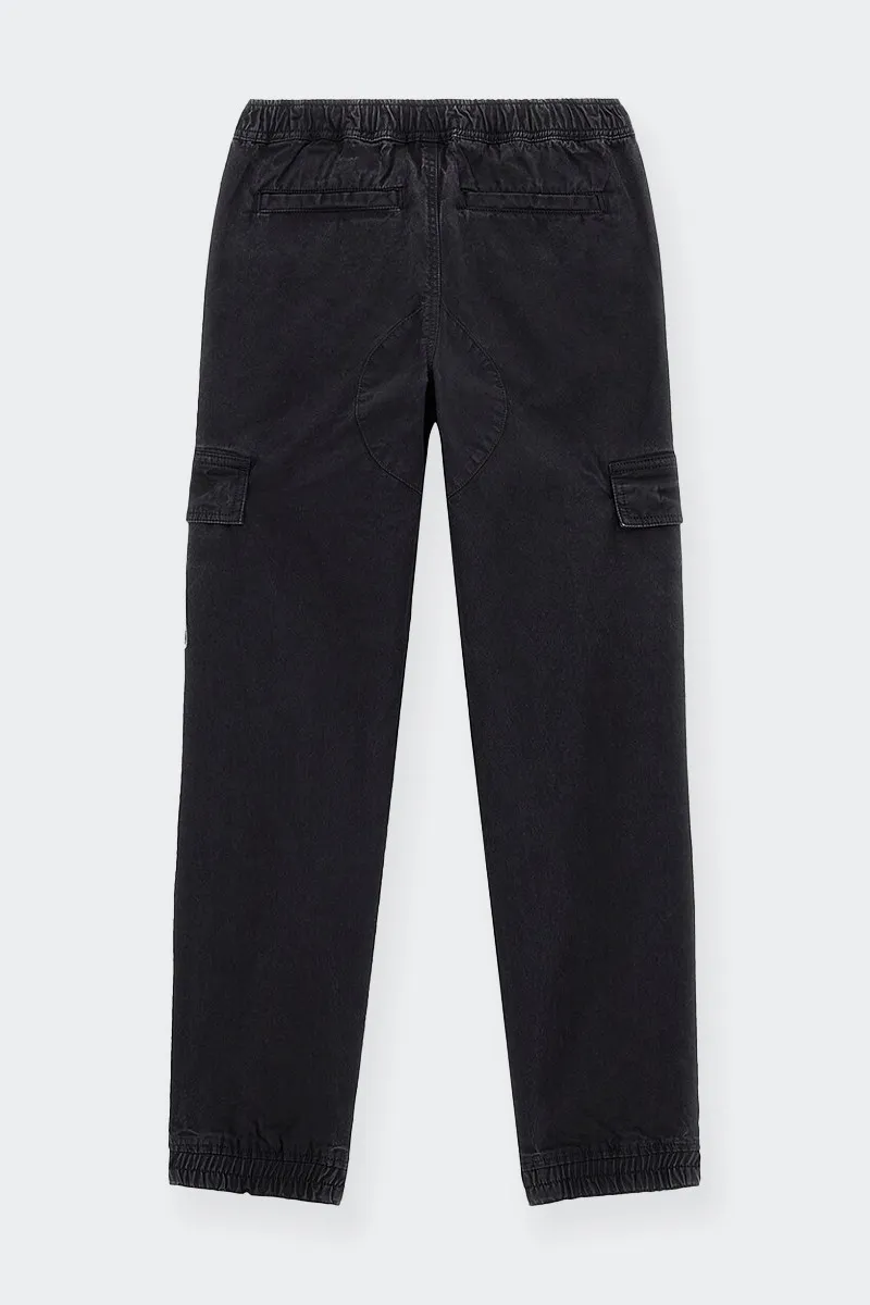 PANTALONE JEANS CARGO NERO