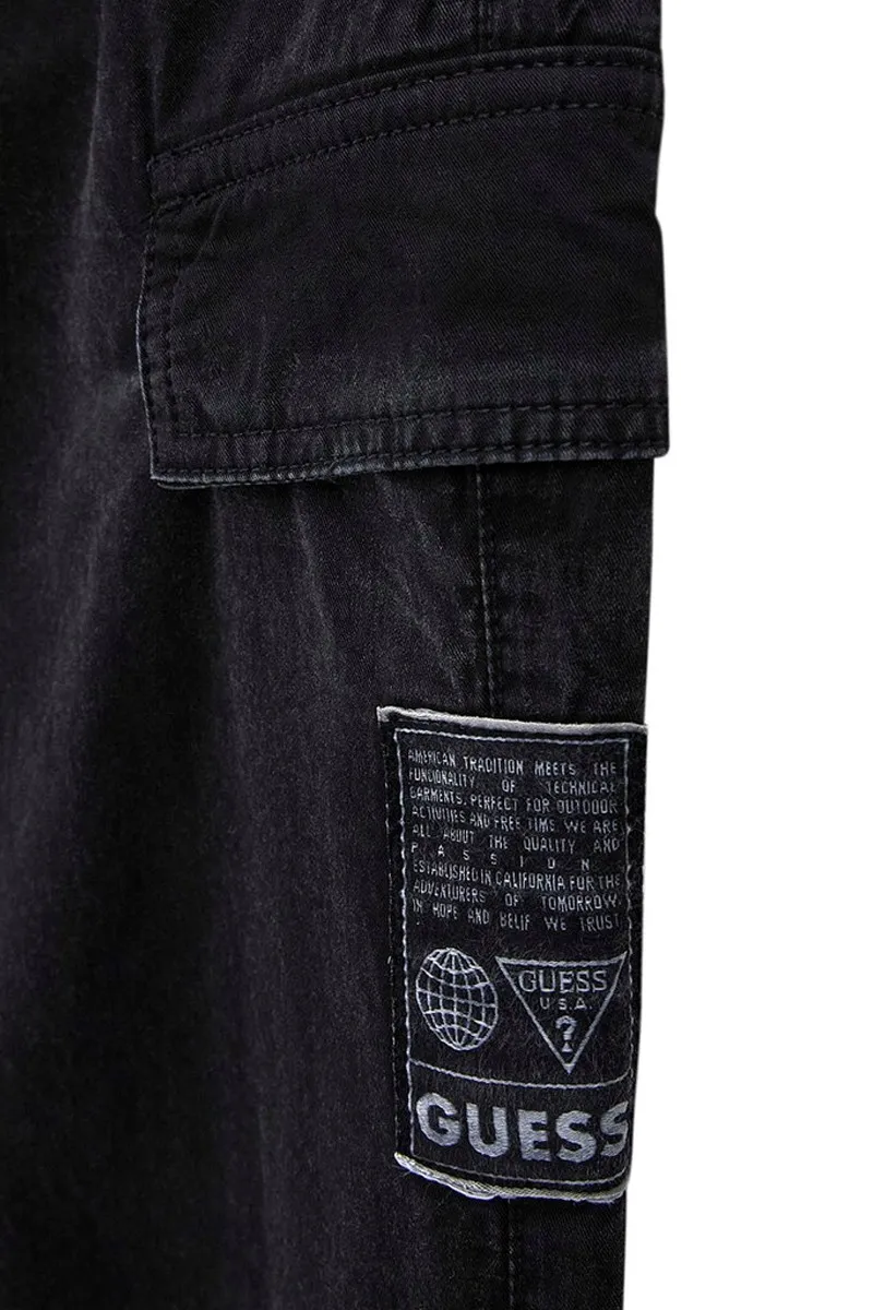 PANTALONE JEANS CARGO NERO