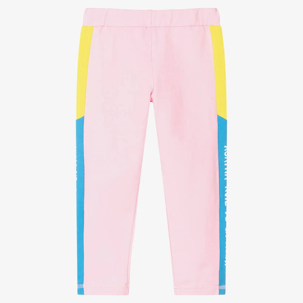 Pink Cotton Jersey Leggings