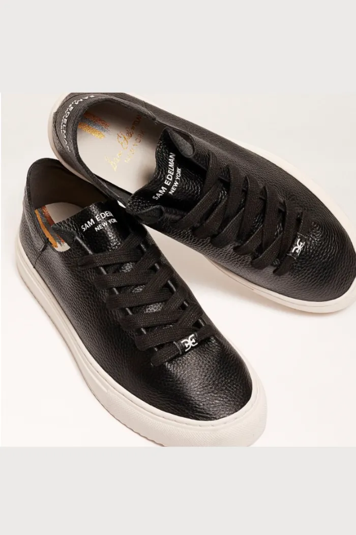 Poppy Lace Up Sneaker- Black