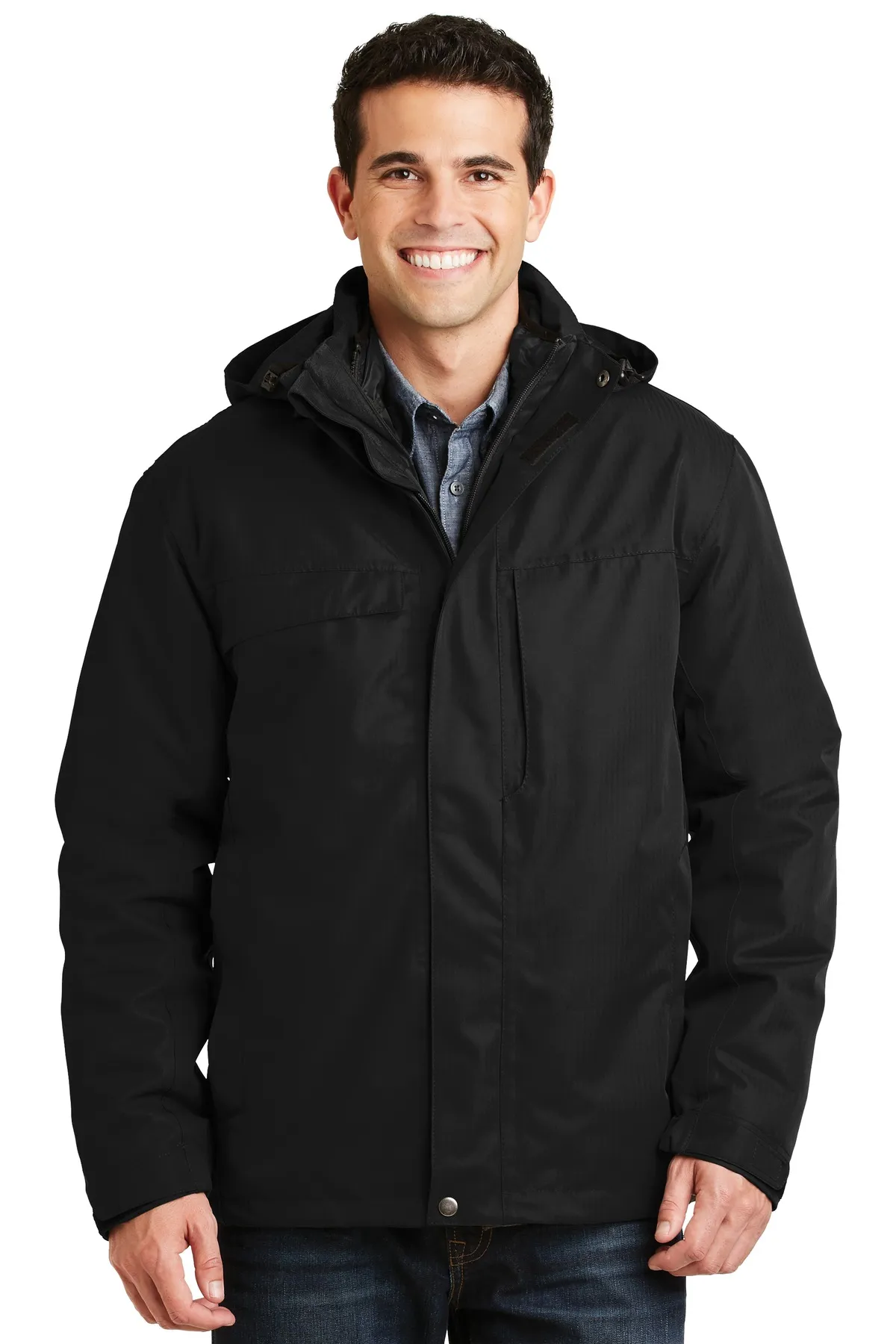 Port Authority Herringbone 3 in 1 Parka J302 SKU: J302