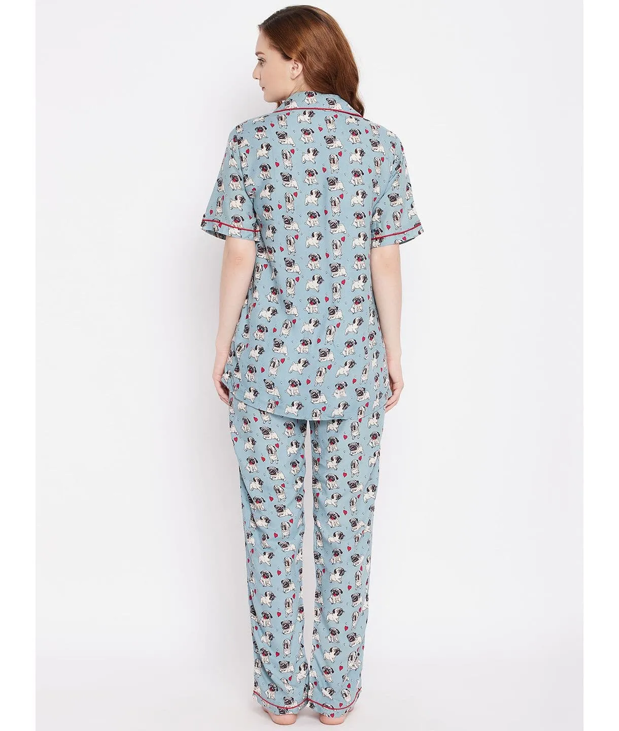 Printed Cotton Night Suit