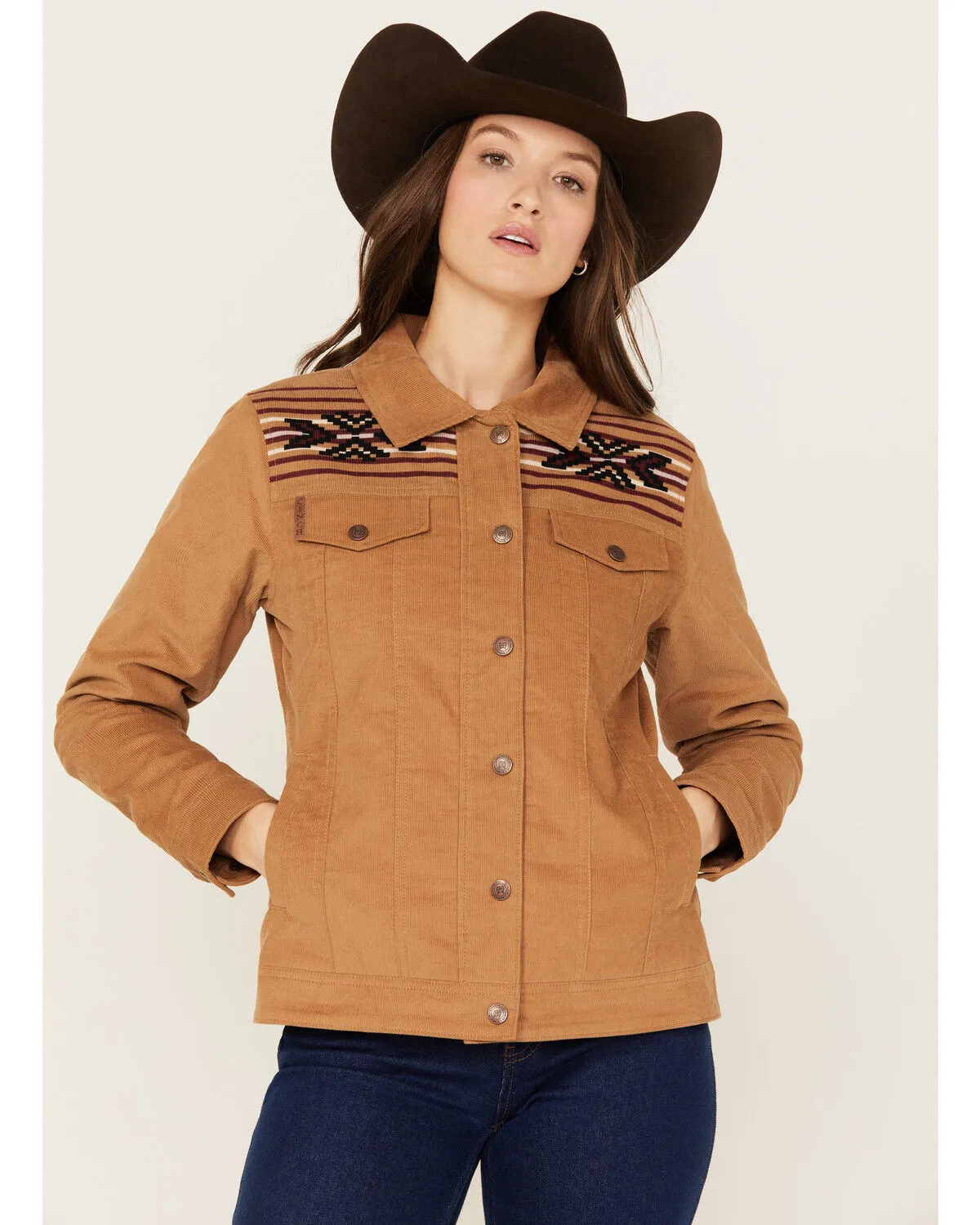 Product Name:  Cinch Women's Southwestern Print Yoke Corduroy Jacket