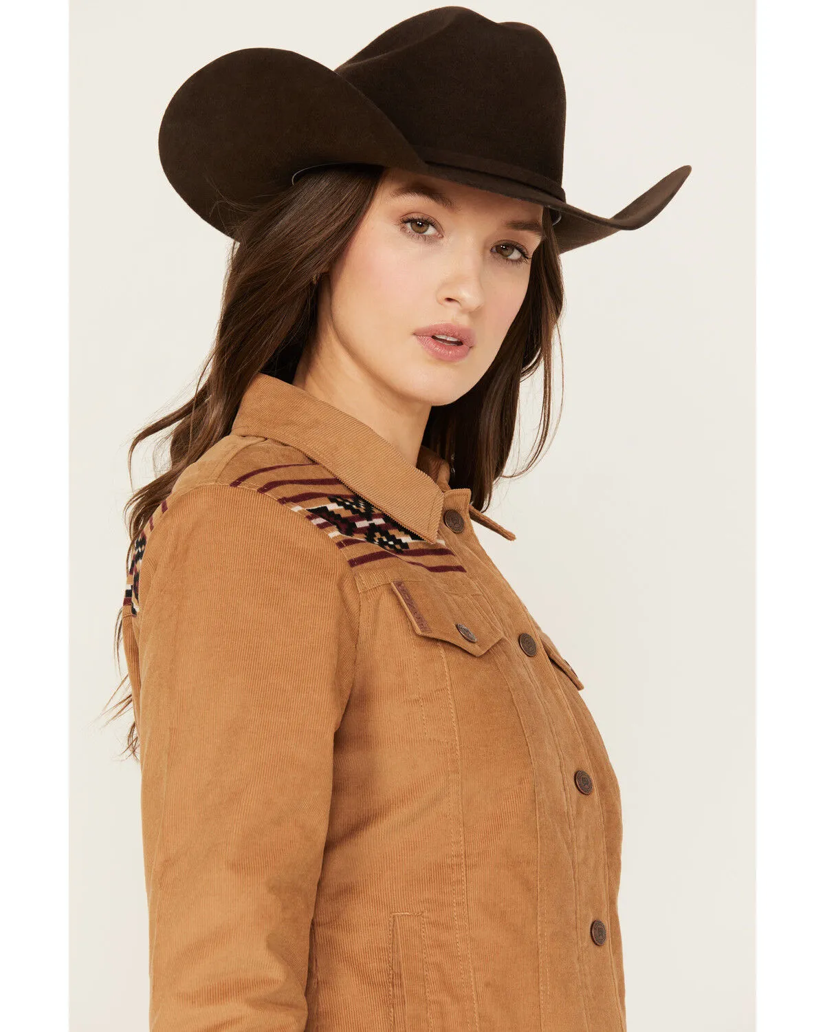 Product Name:  Cinch Women's Southwestern Print Yoke Corduroy Jacket