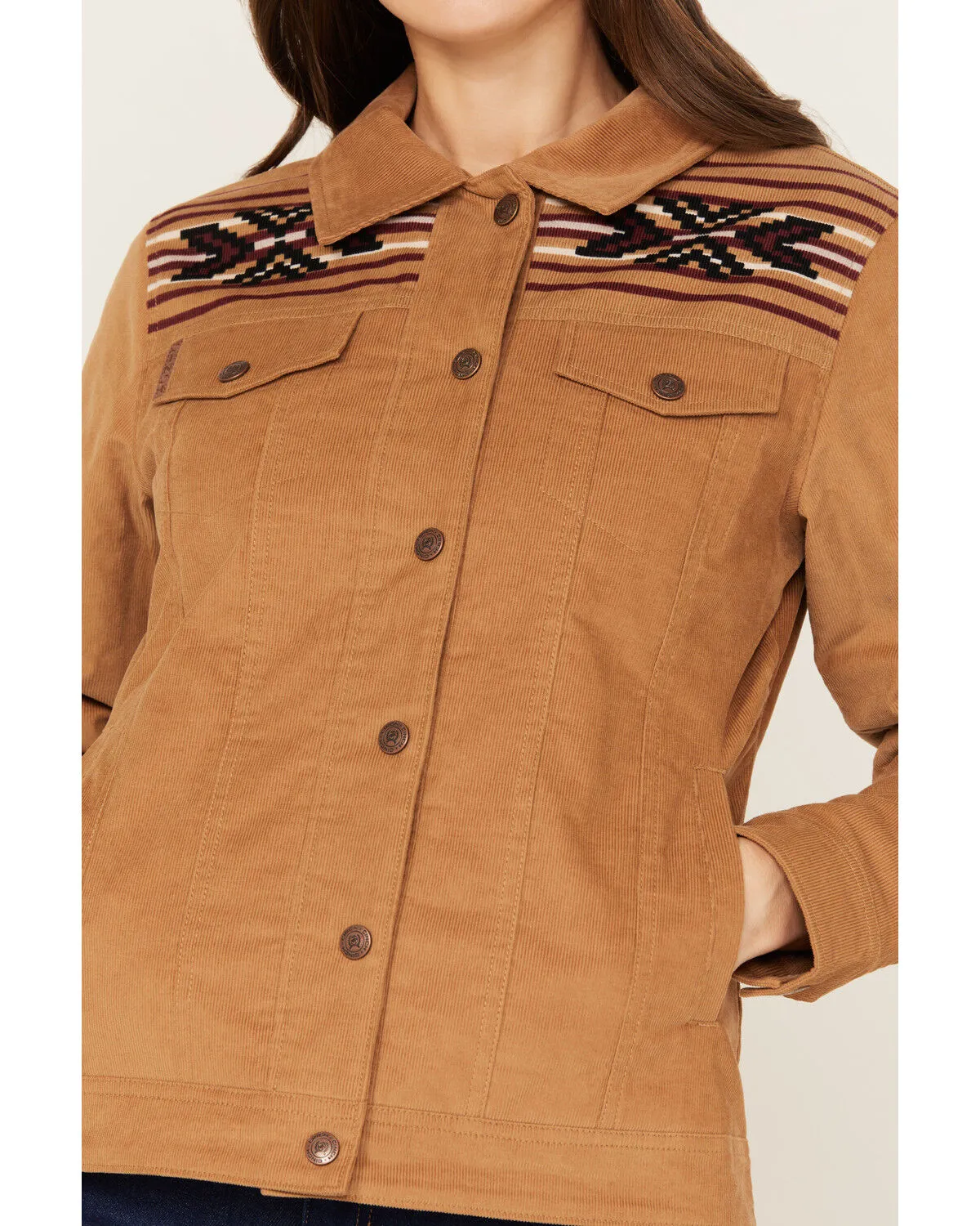 Product Name:  Cinch Women's Southwestern Print Yoke Corduroy Jacket