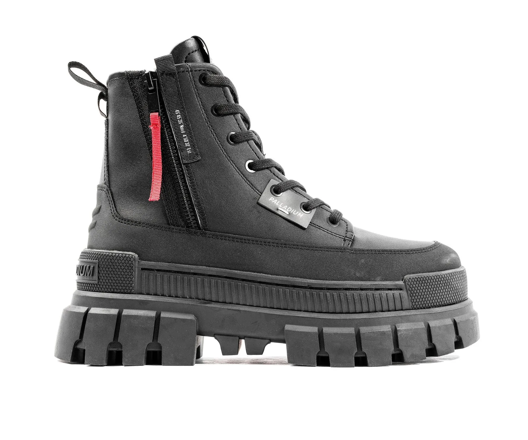 Revolt Boot Zipper Leather