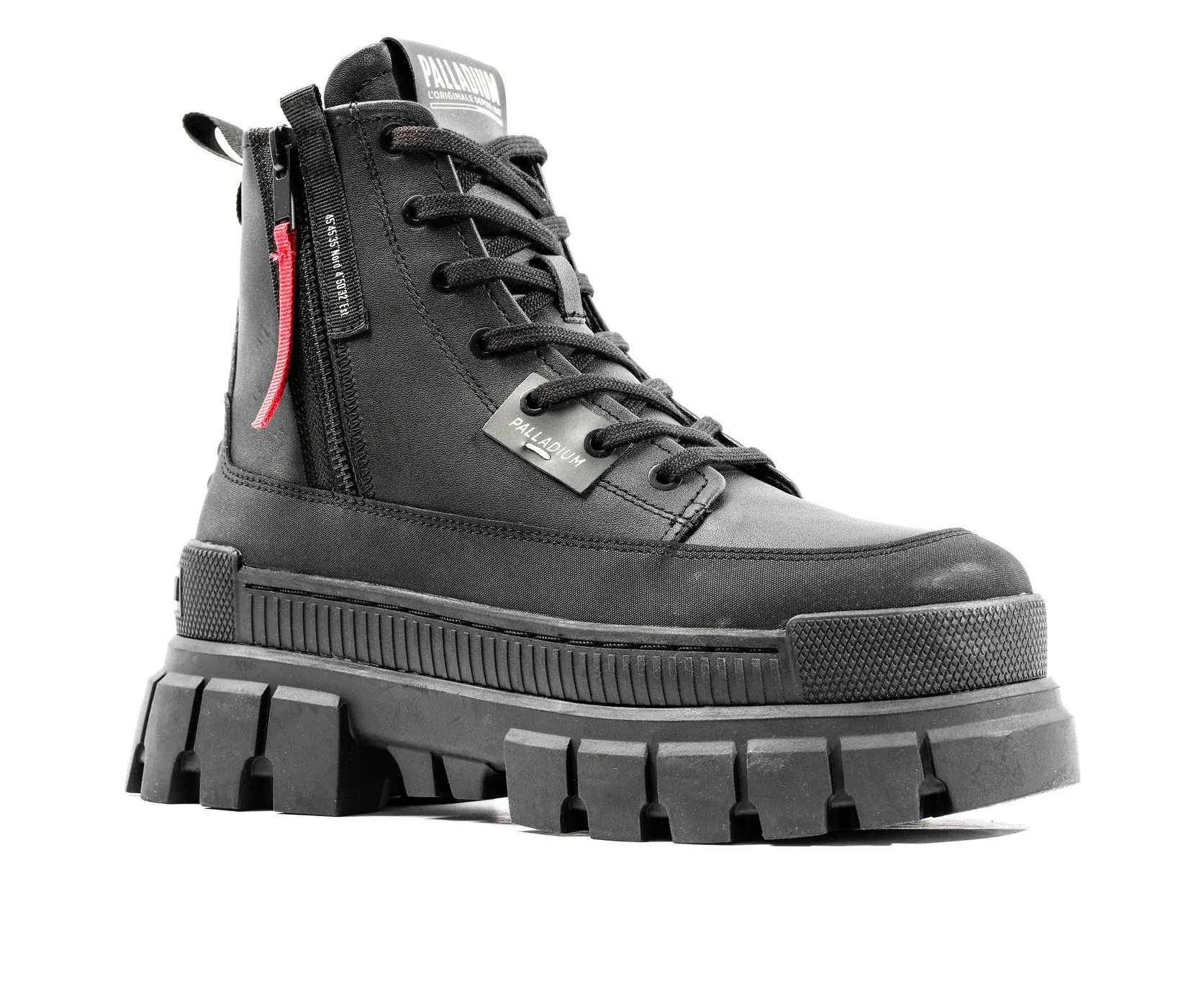 Revolt Boot Zipper Leather