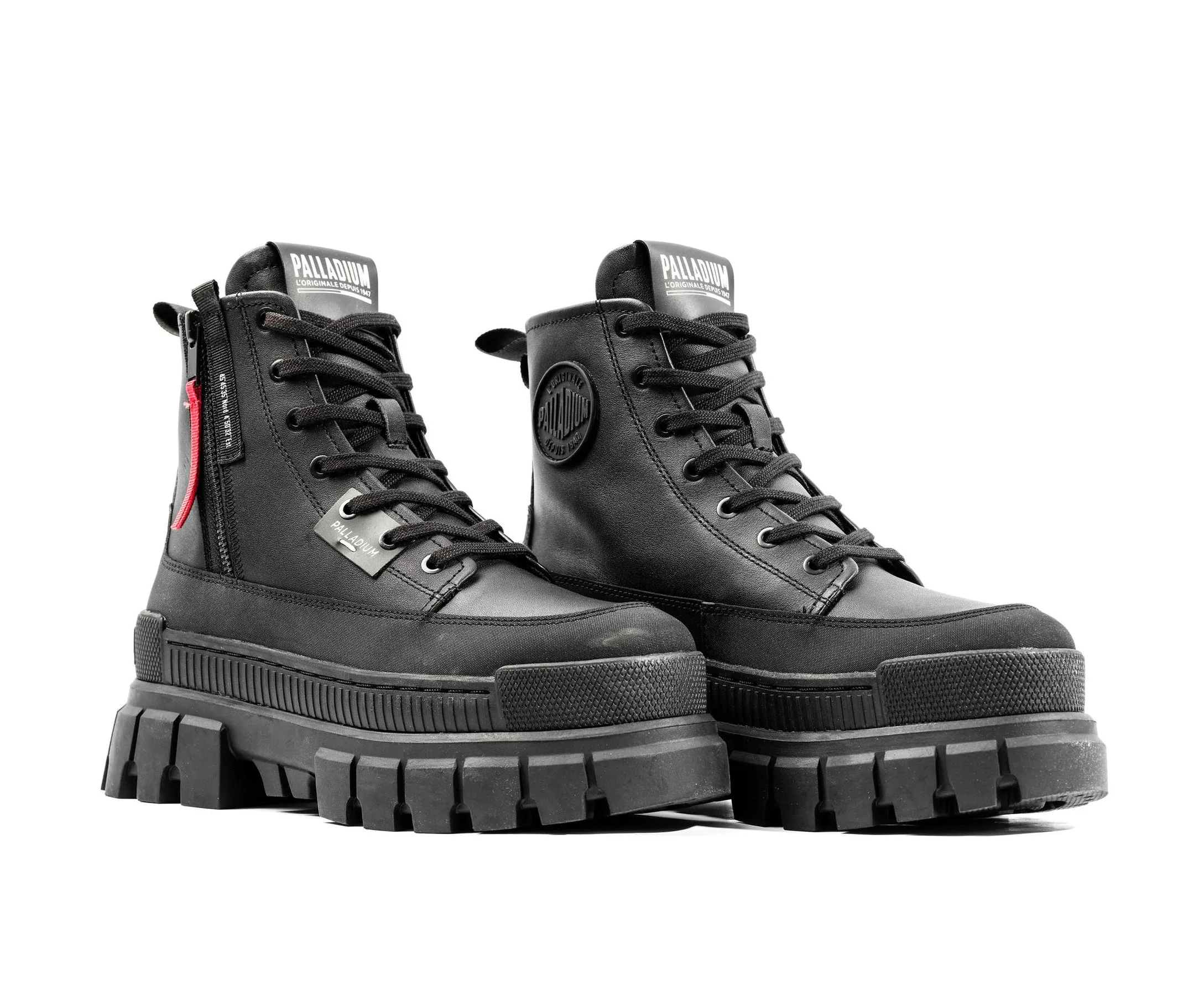 Revolt Boot Zipper Leather