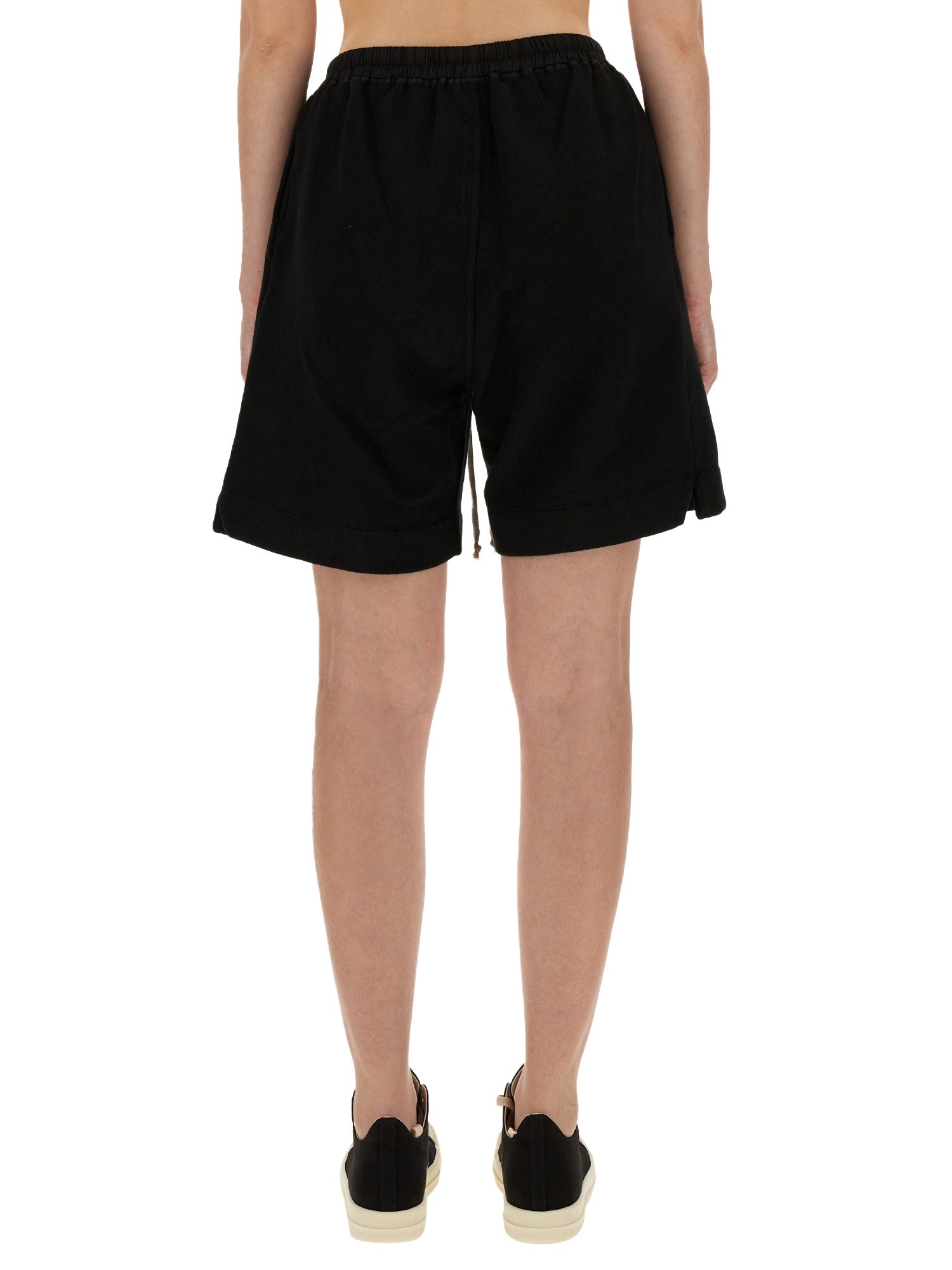 RICK OWENS DRKSHDW    COTTON FLEECE BERMUDA SHORTS