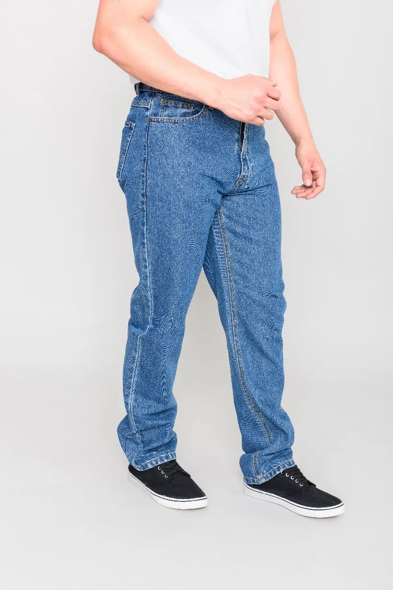 Rockford Carlos Stretch Denim Jeans Blue Stonewash