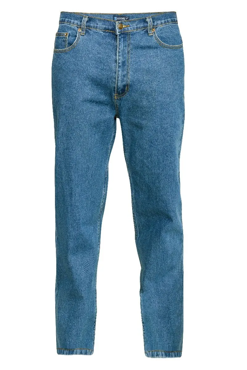 Rockford Carlos Stretch Denim Jeans Blue Stonewash