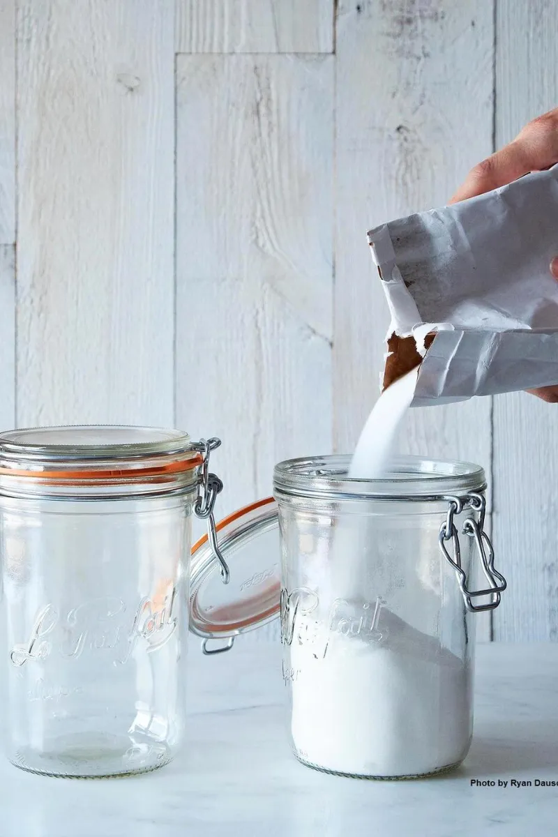 Rounded French Glass Jar