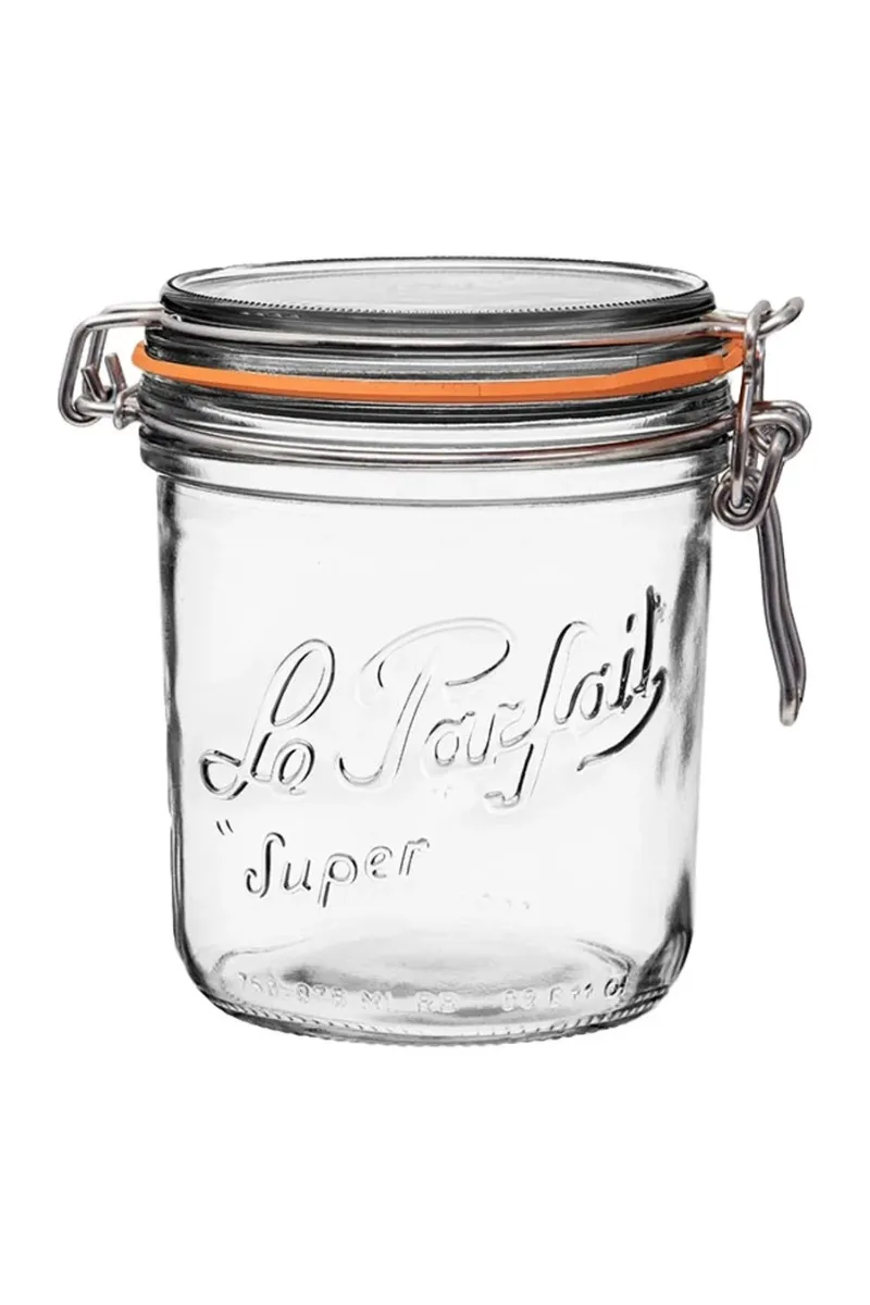 Rounded French Glass Jar