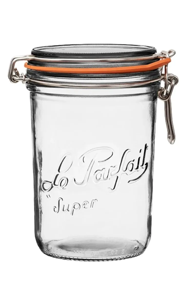 Rounded French Glass Jar