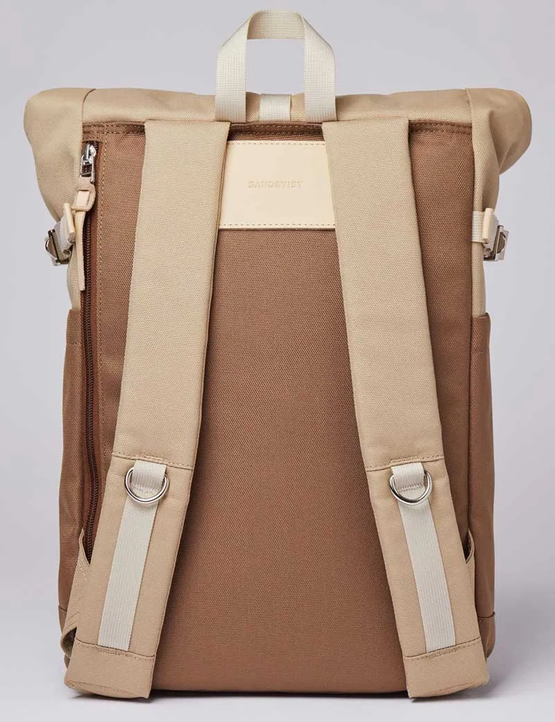 Sandqvist Ilon Rolltop Backpack Brown Natural Leather