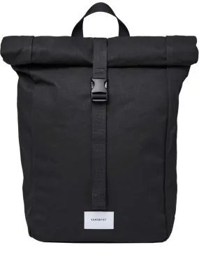 Sandqvist Kaj Rolltop Backpack Black Black