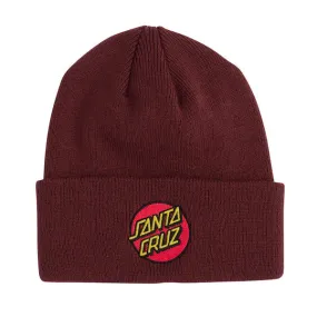 Santa Cruz Classic Dot Beanie - Maroon