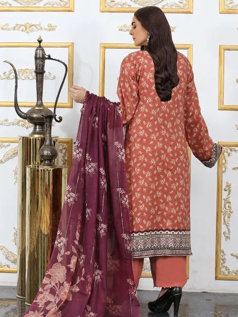 Shaista Digital Printed Viscose Unstitched 3 Piece Suit D-06