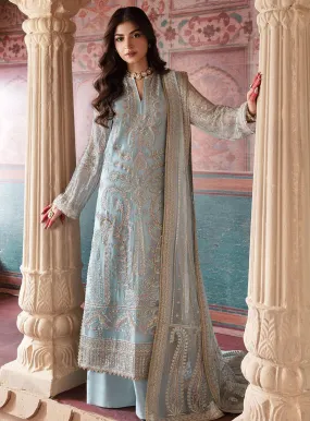 Shehnai by Afrozeh Embroidered Chiffon Unstitched 3 Piece Suit - AFR23WF 04 ROOP