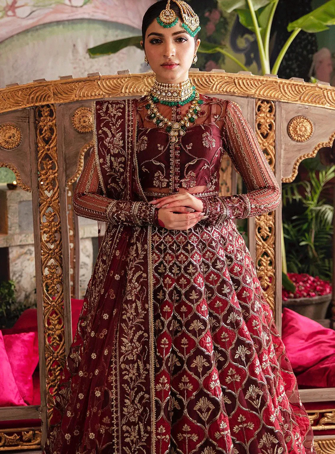 Shehnai by Afrozeh Embroidered Net Unstitched 3 Piece Suit - AFR23WF 07 TABEER