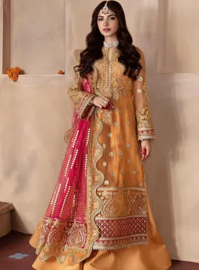 Shehnai by Afrozeh Embroidered Net Unstitched 3 Piece Suit - AFR23WF 08 ZURI