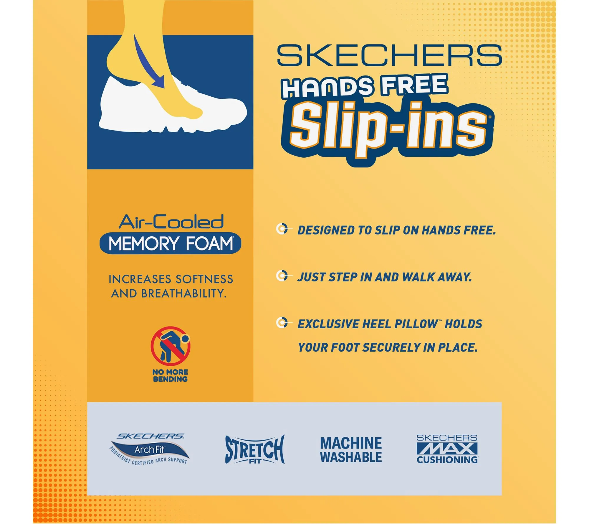 Skechers Slip-ins Summits Bungee Sneaker- Dazzling Haze