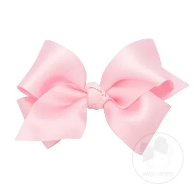 Small French Satin Basic Bow with Knot