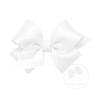 Small French Satin Basic Bow with Knot