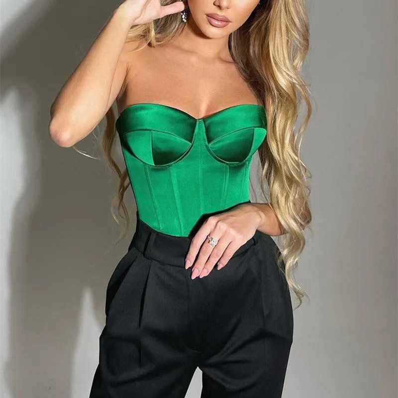 Strapless Off Shoulder Tube Party Sleeveless Bustier Top