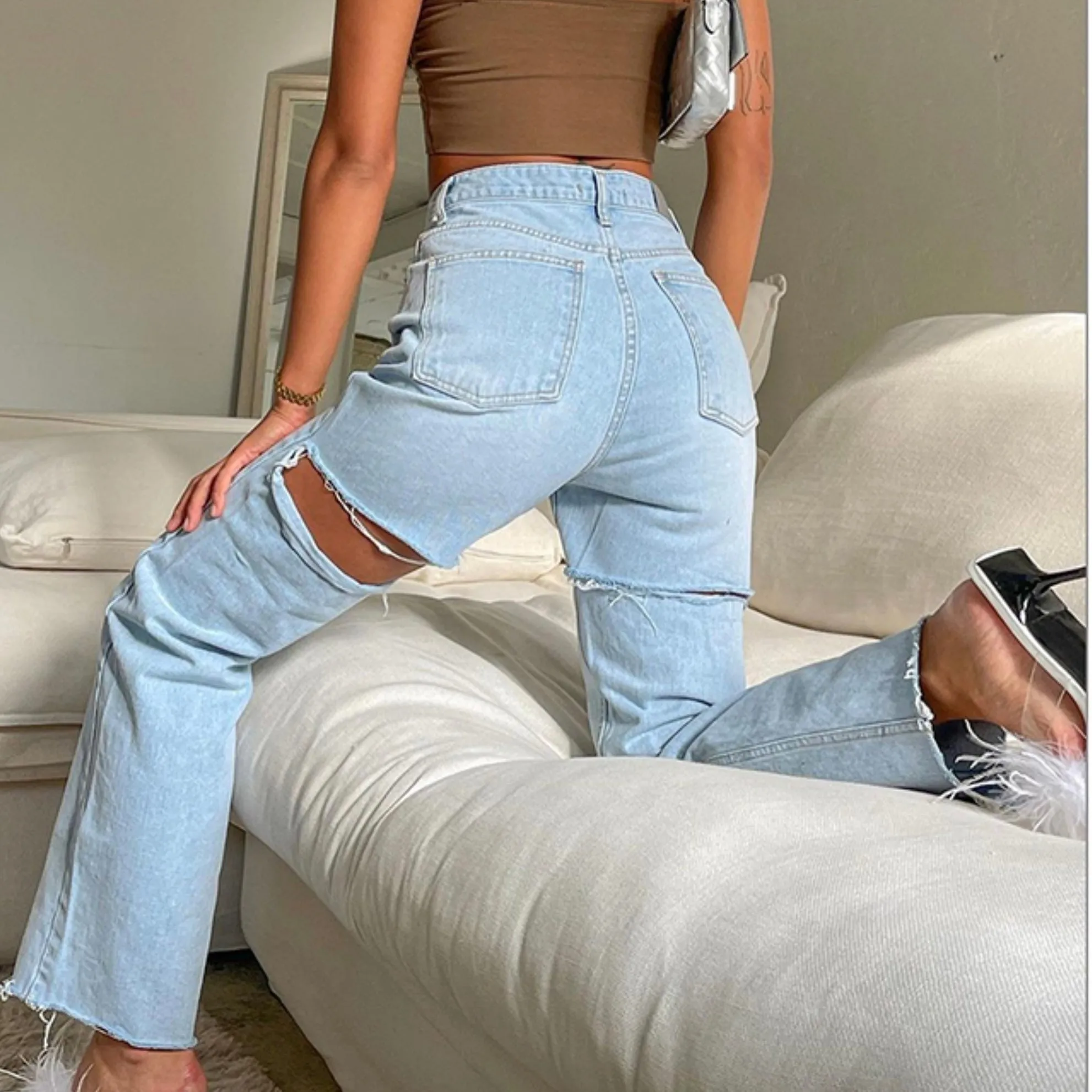 TAMARIA HIGH WAISTED JEANS