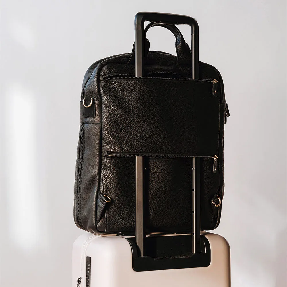 The Backpack Black / Black Nubuck