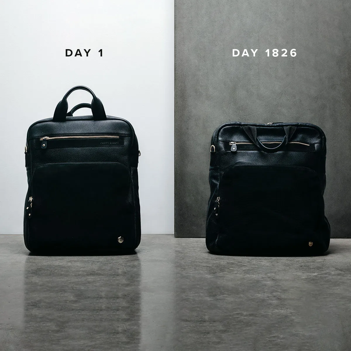 The Backpack Black / Black Nubuck