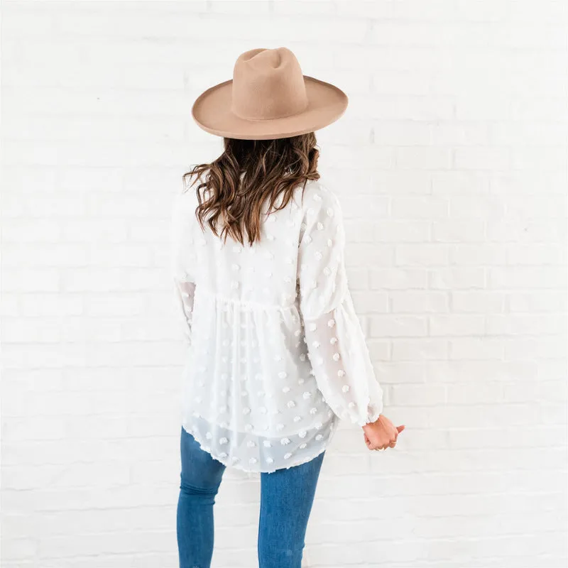 The Dottie Top: Ivory