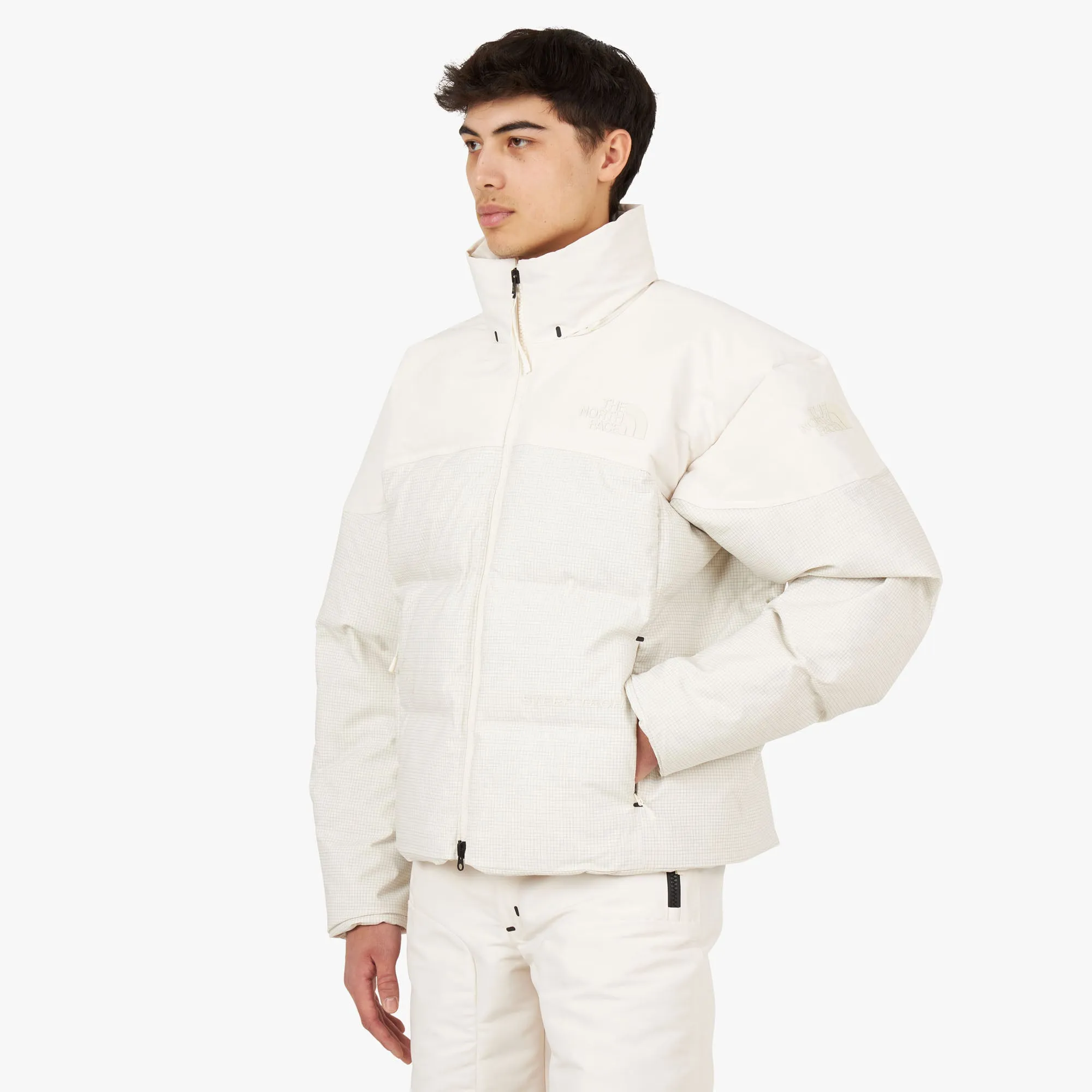 The North Face RMST Steep Tech Nuptse Down Jacket / White Dune