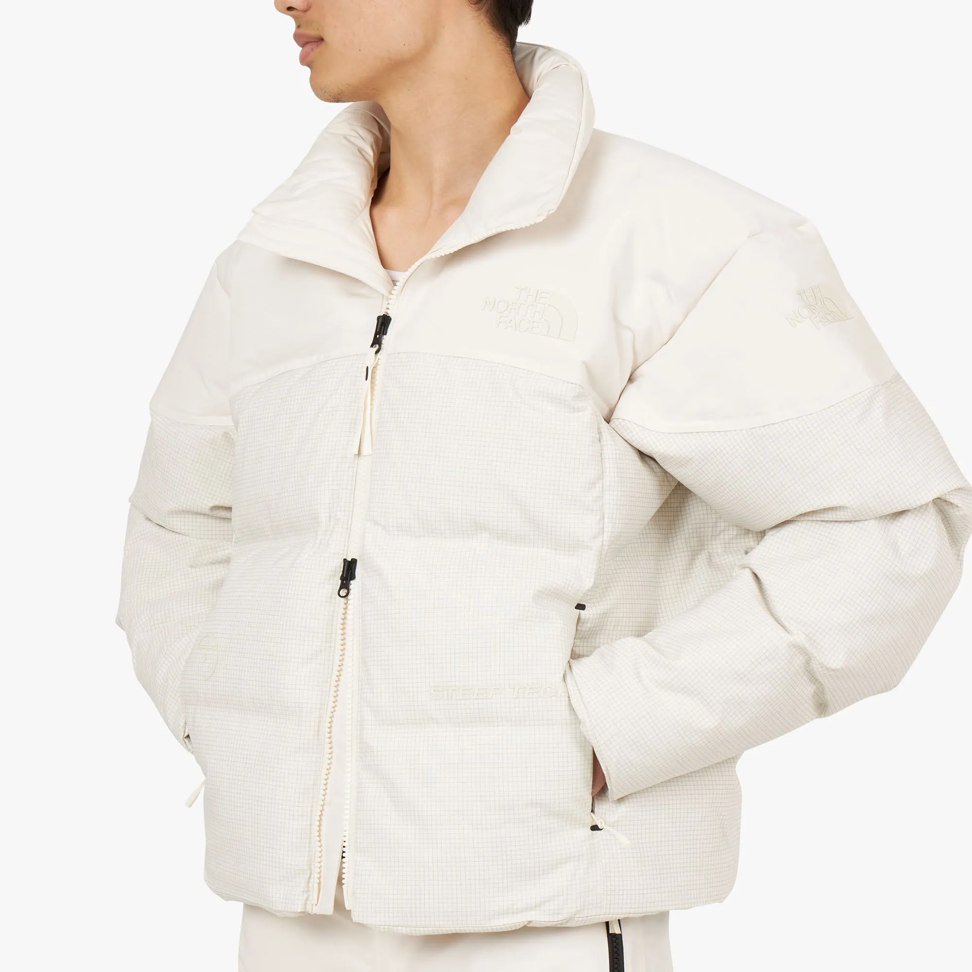 The North Face RMST Steep Tech Nuptse Down Jacket / White Dune