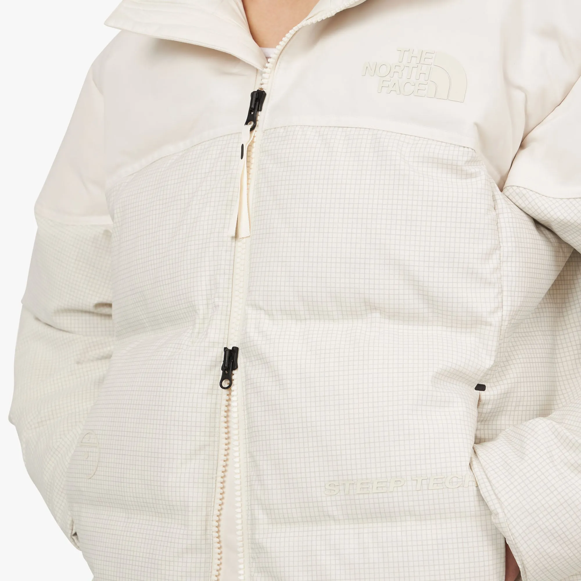 The North Face RMST Steep Tech Nuptse Down Jacket / White Dune