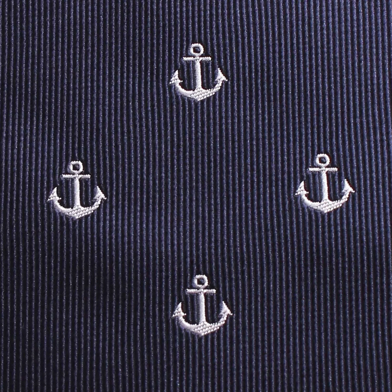 The OTAA Navy Blue Anchor Pocket Square