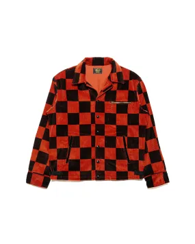 The Real McCoy's BJ23103 Buco Checkered Corduroy Jacket Orange/Black