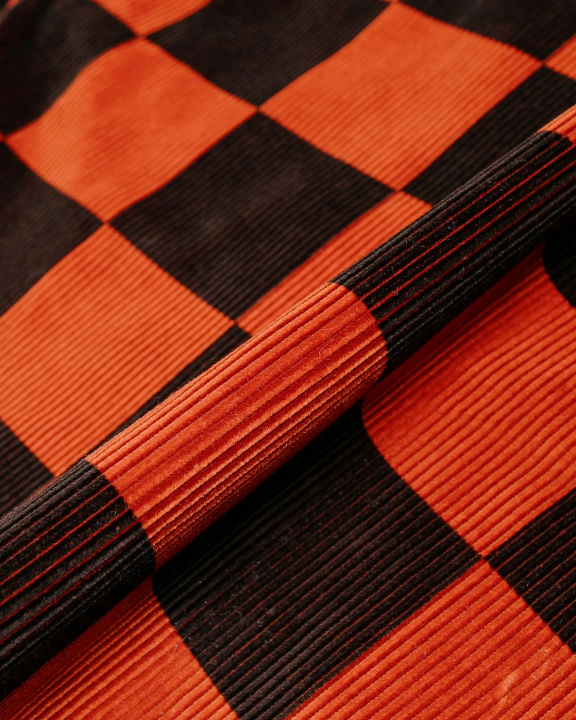 The Real McCoy's BJ23103 Buco Checkered Corduroy Jacket Orange/Black